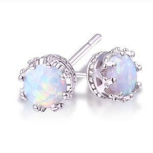Gorgeous Fire Opal 2.4 carat Sterling Earrings